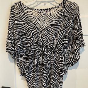 Zebra print blouse